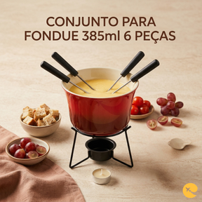 CONJUNTO PARA FONDUE  385ML  6PÇS