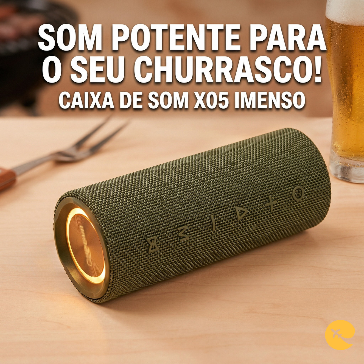 CAIXA DE SOM X05 IMENSO CAIXA VERDE
