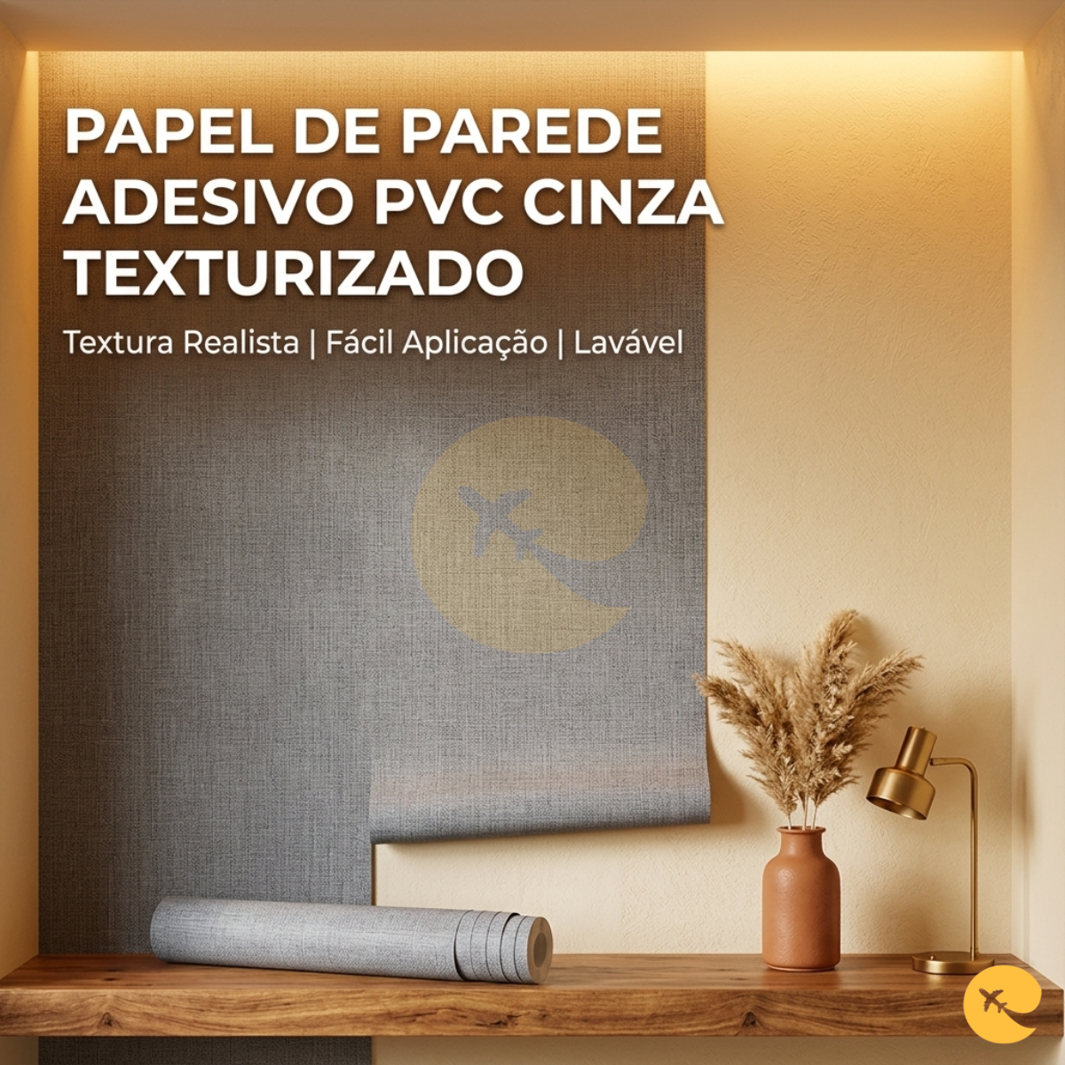 PAPEL DE PAREDE ADESIVO EM PVC 45CM*5CM