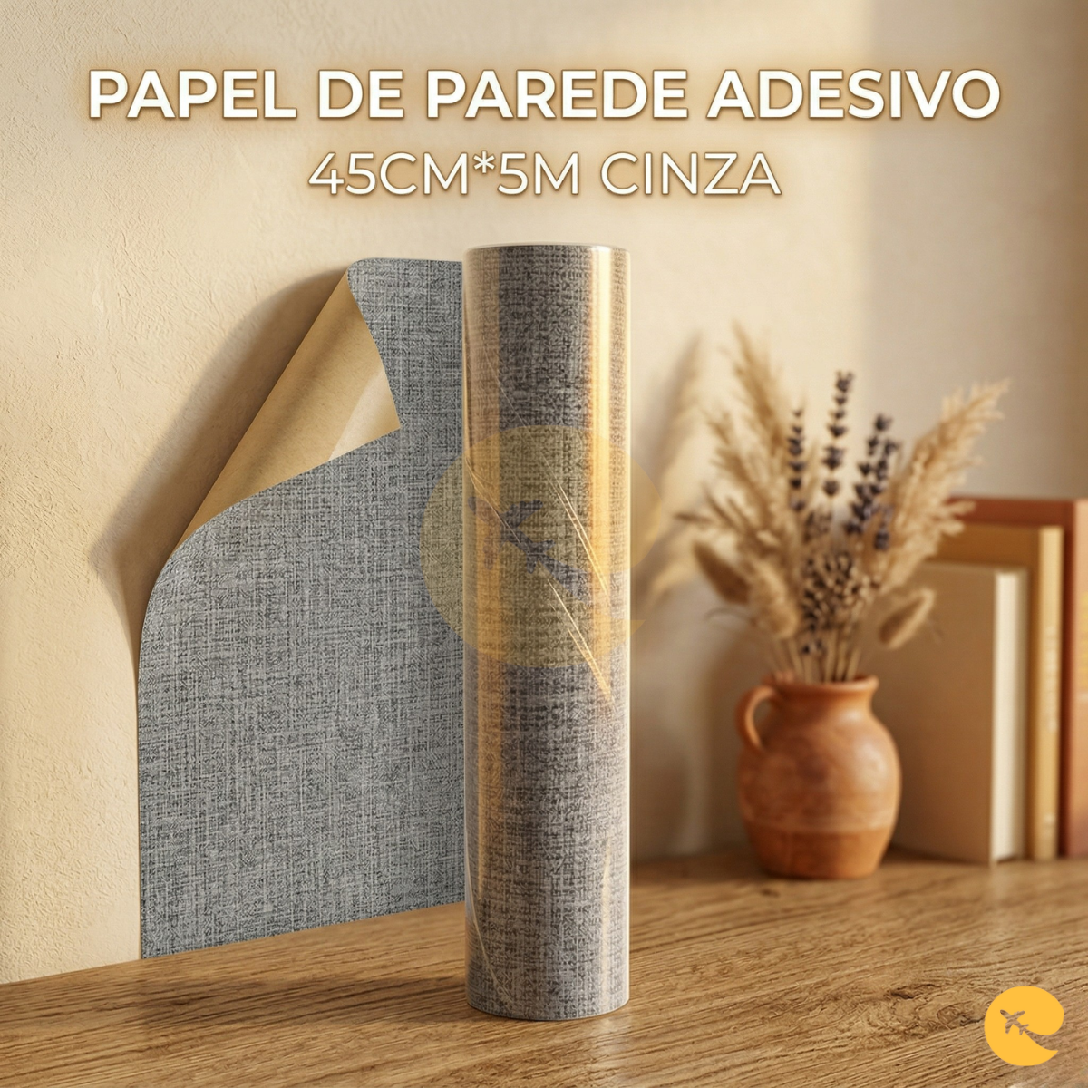 PAPEL DE PAREDE ADESIVO EM PVC 45CM*5CM