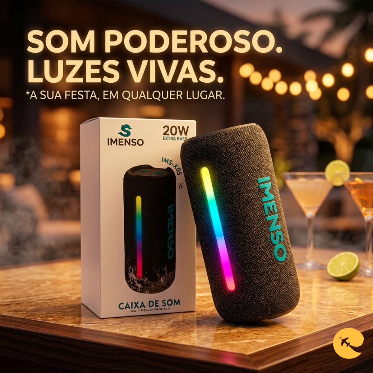CAIXA DE SOM IMENSNO X05 EXTRA BASS