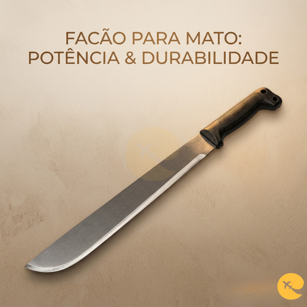 FACÃO PARA MATO CABO PRETO 22" ( 55,9CM )