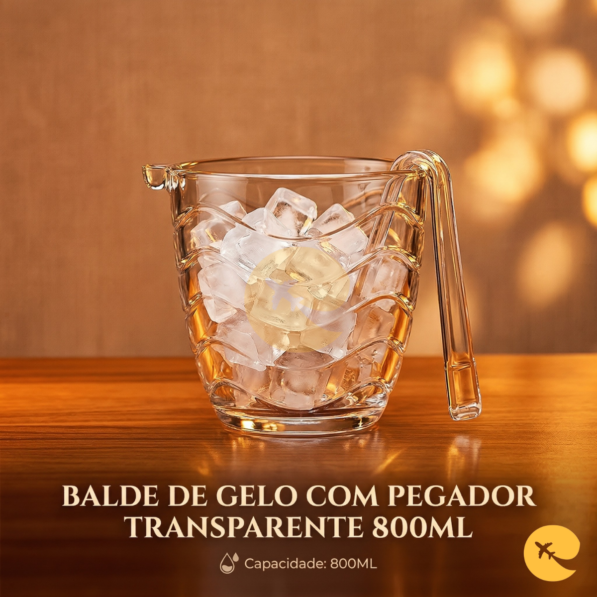 BALDE DE GELO TRANSPARENTE