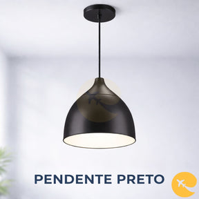 PENDENTE PRETO LED 9W