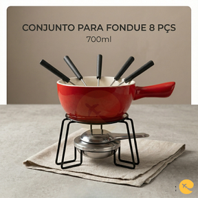 CONJUNTO PARA FONDUE  700ML  8 PÇS