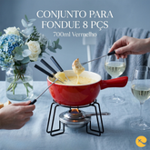 CONJUNTO PARA FONDUE  700ML  8 PÇS
