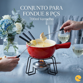CONJUNTO PARA FONDUE  700ML  8 PÇS