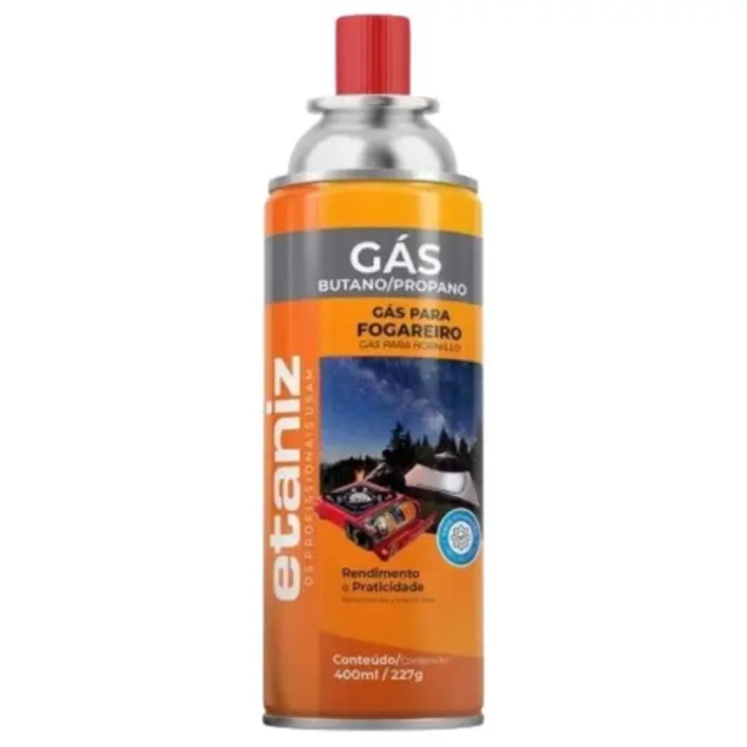 Refil de Gás Butano/Propano 400ml/227g – Energia e Praticidade Sempre à Mão!