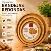 CONJUNTO DE BANDEJAS REDONDAS