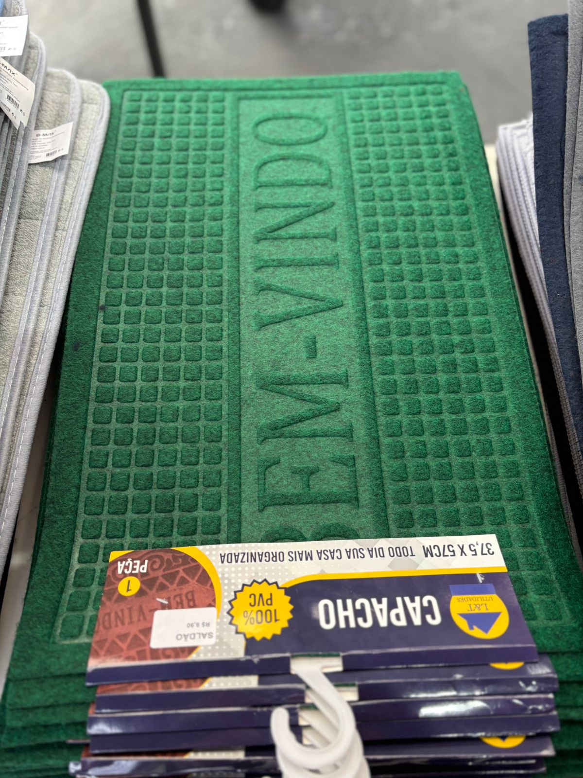 TAPETE CAPACHO EM PVC 37,5X57CM