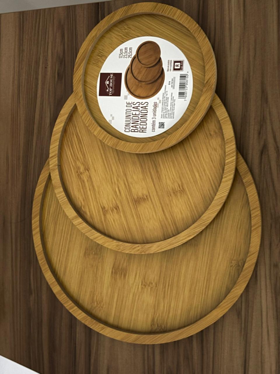 CONJUNTO DE BANDEJAS REDONDAS