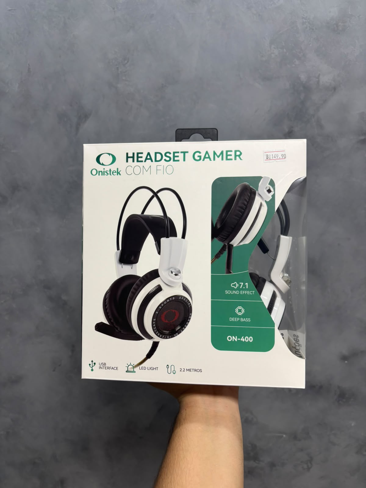 HEADSET GAMER COM FIO