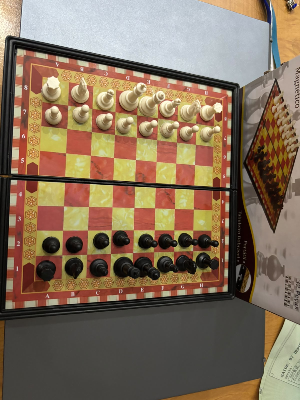 Jogo Xadrez 32 Peças Magnetico