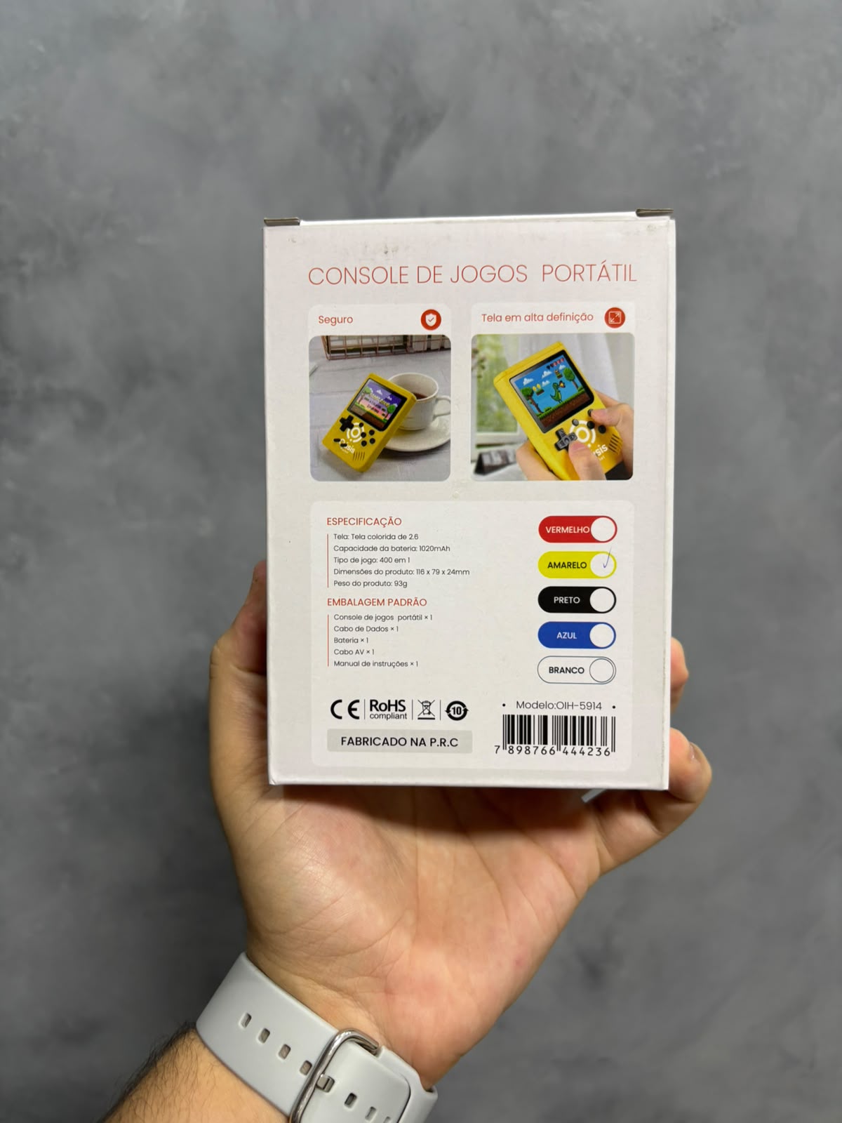 MINI VIDEOGAME PORTATIL 400 JOGOS