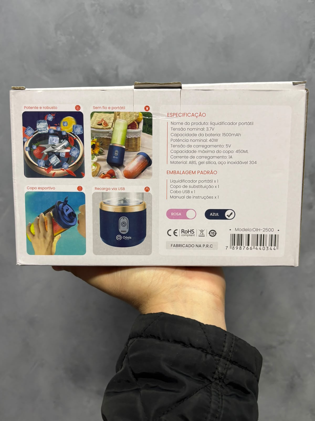 LIQUIDIFICADOR PORTÁTIL