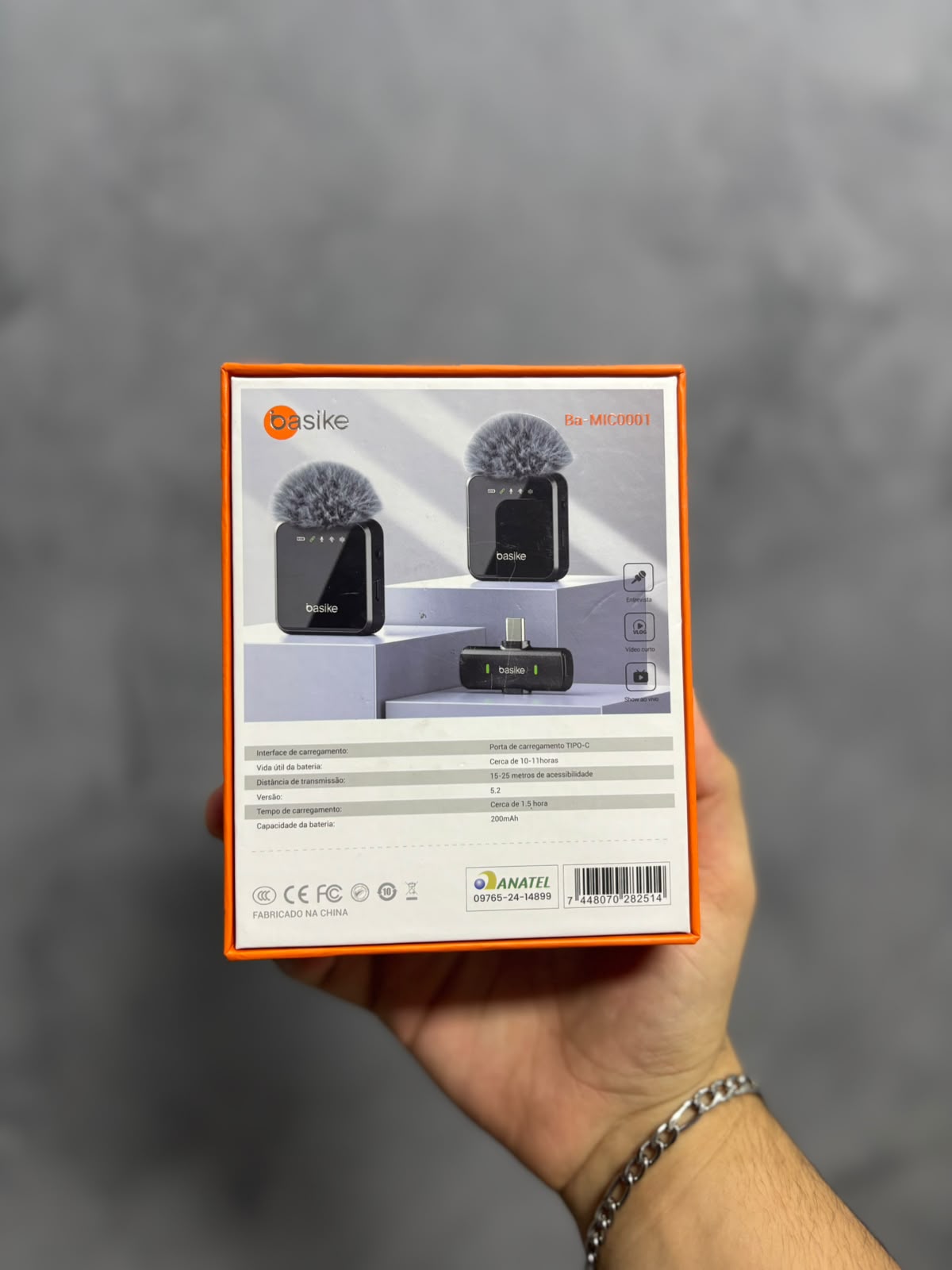 MICROFONE LAPELA SEM FIO