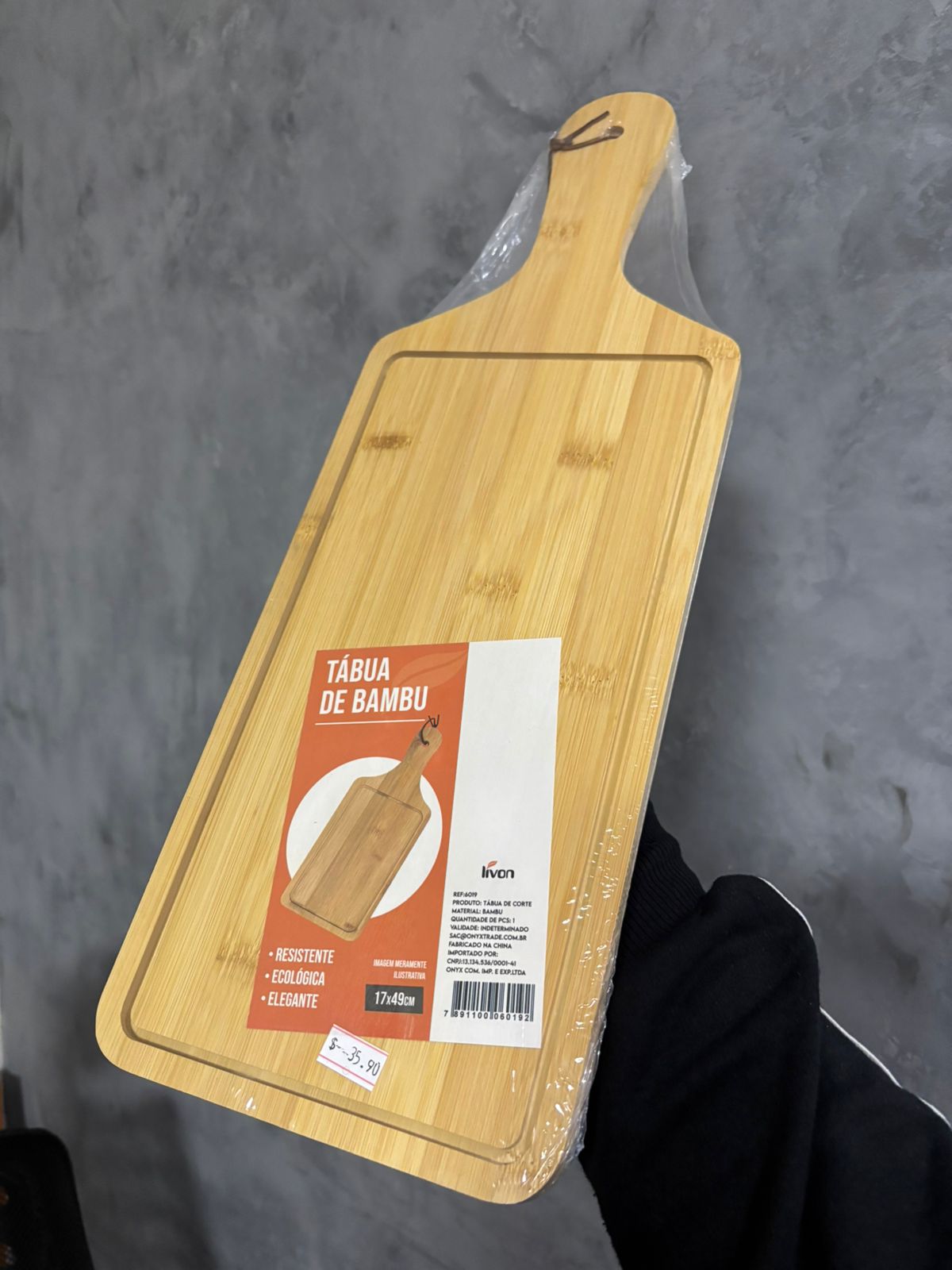 TABUA DE BAMBU 17X49