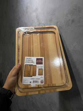 CONJUNTO DE BANDEJAS RETANGULARES