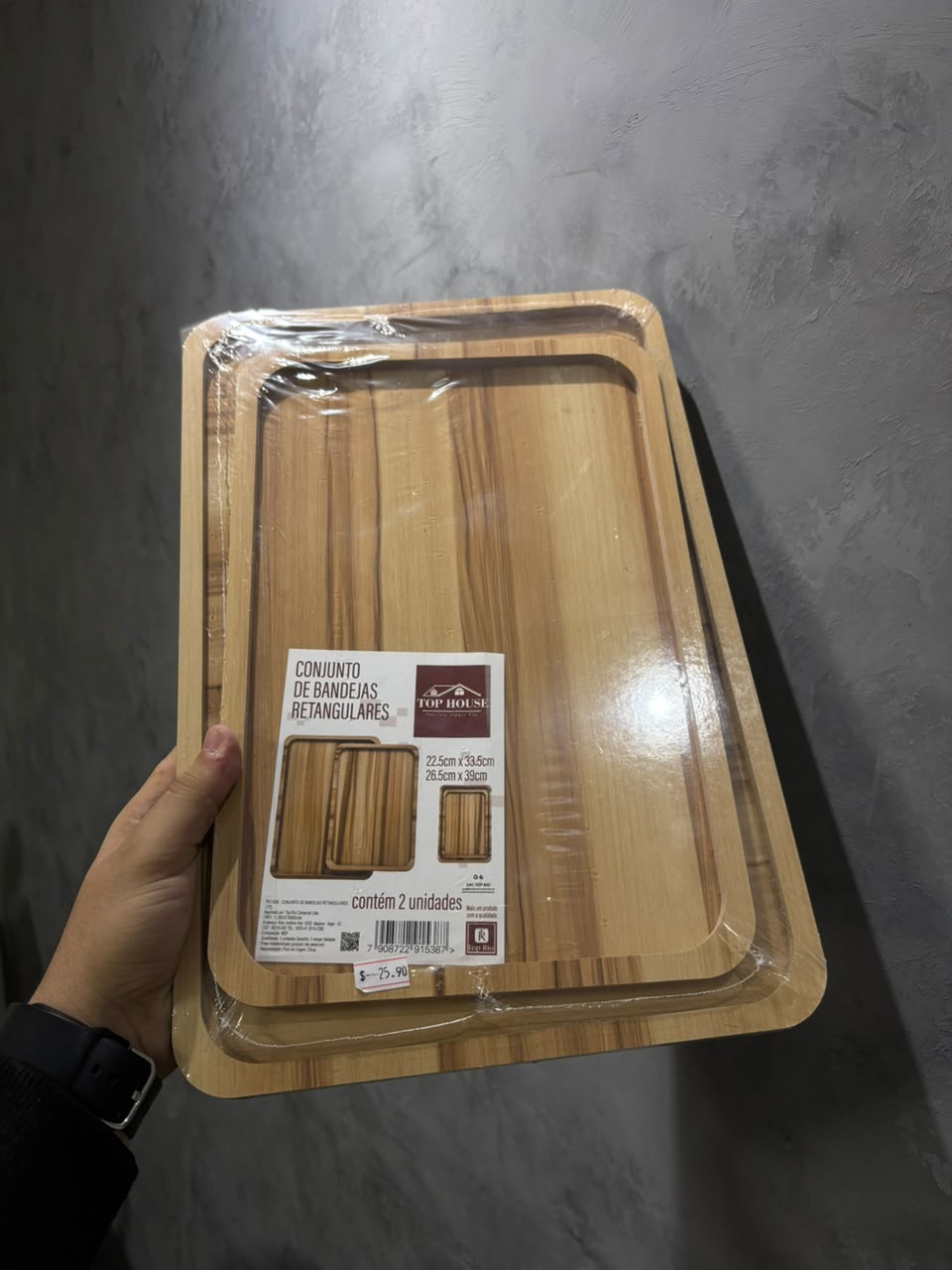 CONJUNTO DE BANDEJAS RETANGULARES