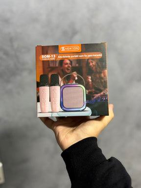CAIXA DE SOM COM MICROFONE