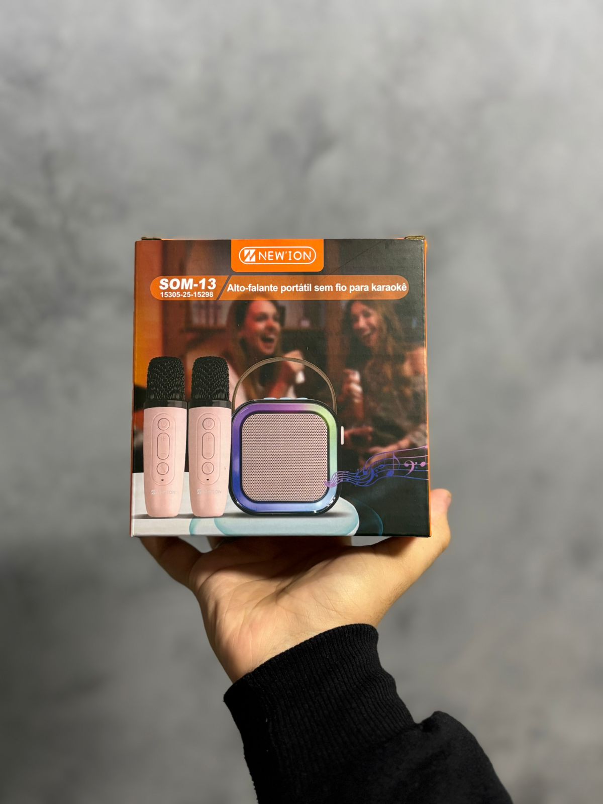 CAIXA DE SOM COM MICROFONE