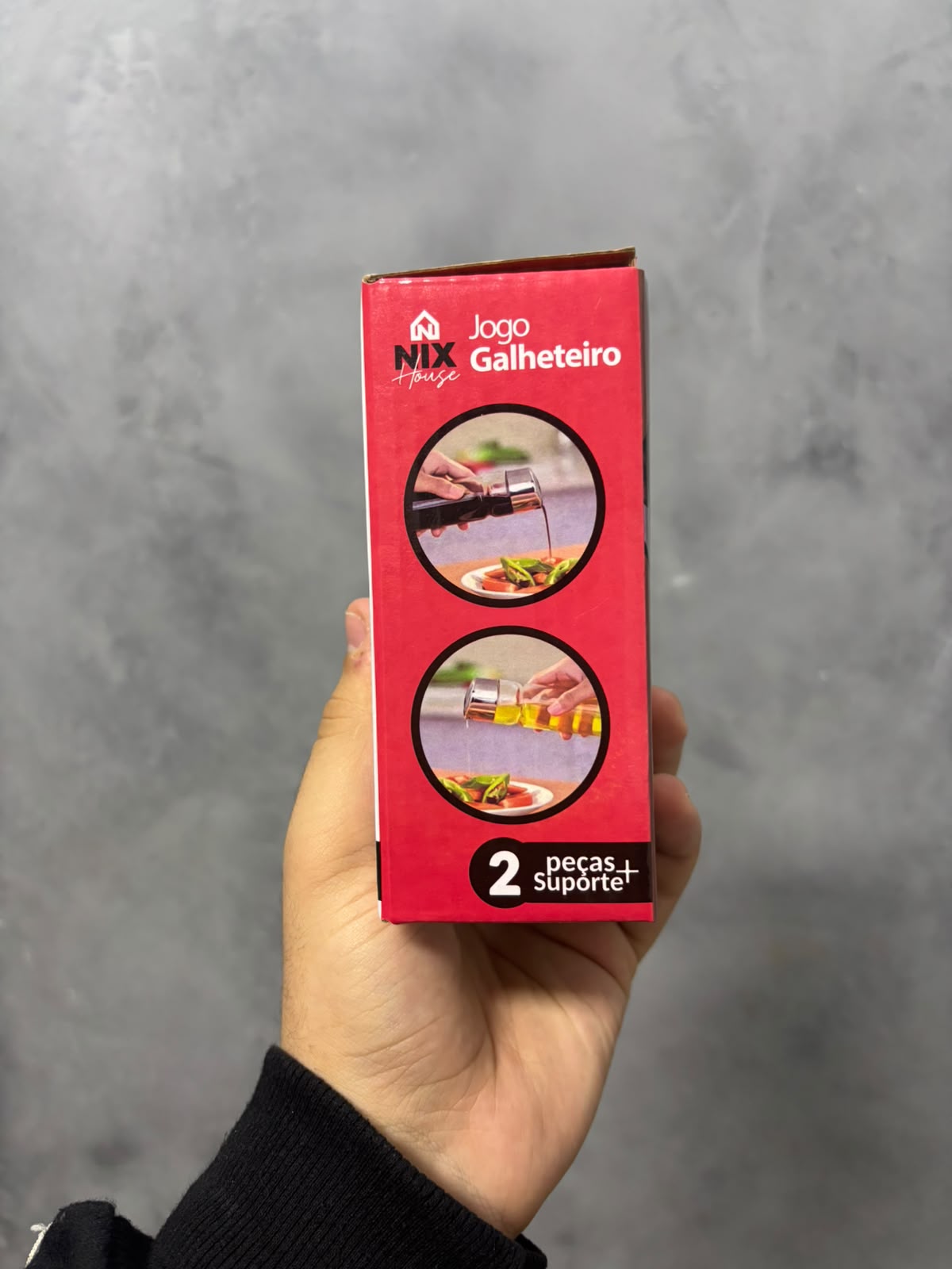 Galheteiro 2Pçs De Plastico E Vidro