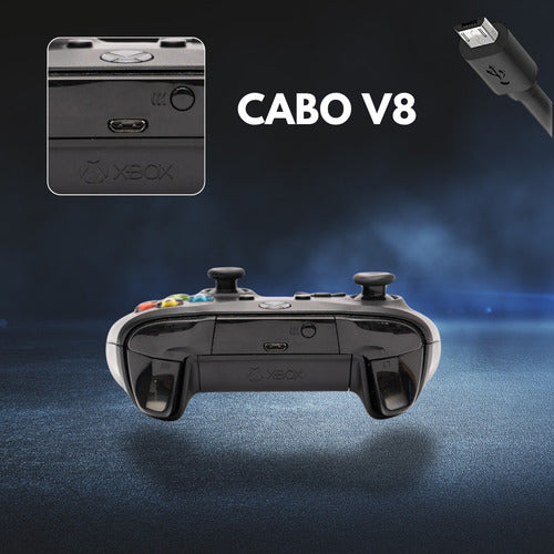 Cabo Carregador Para Controle Ps4 Micro Usb V8 Resistente