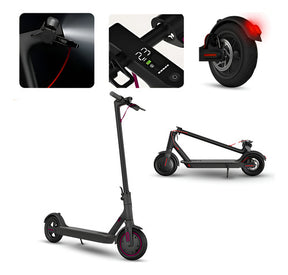 Patinete Elétrico Scooter Scher Street 30km/h Dobrável Veloz Preto