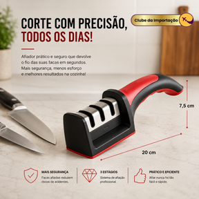 Afiador Profissional 3 em 1
