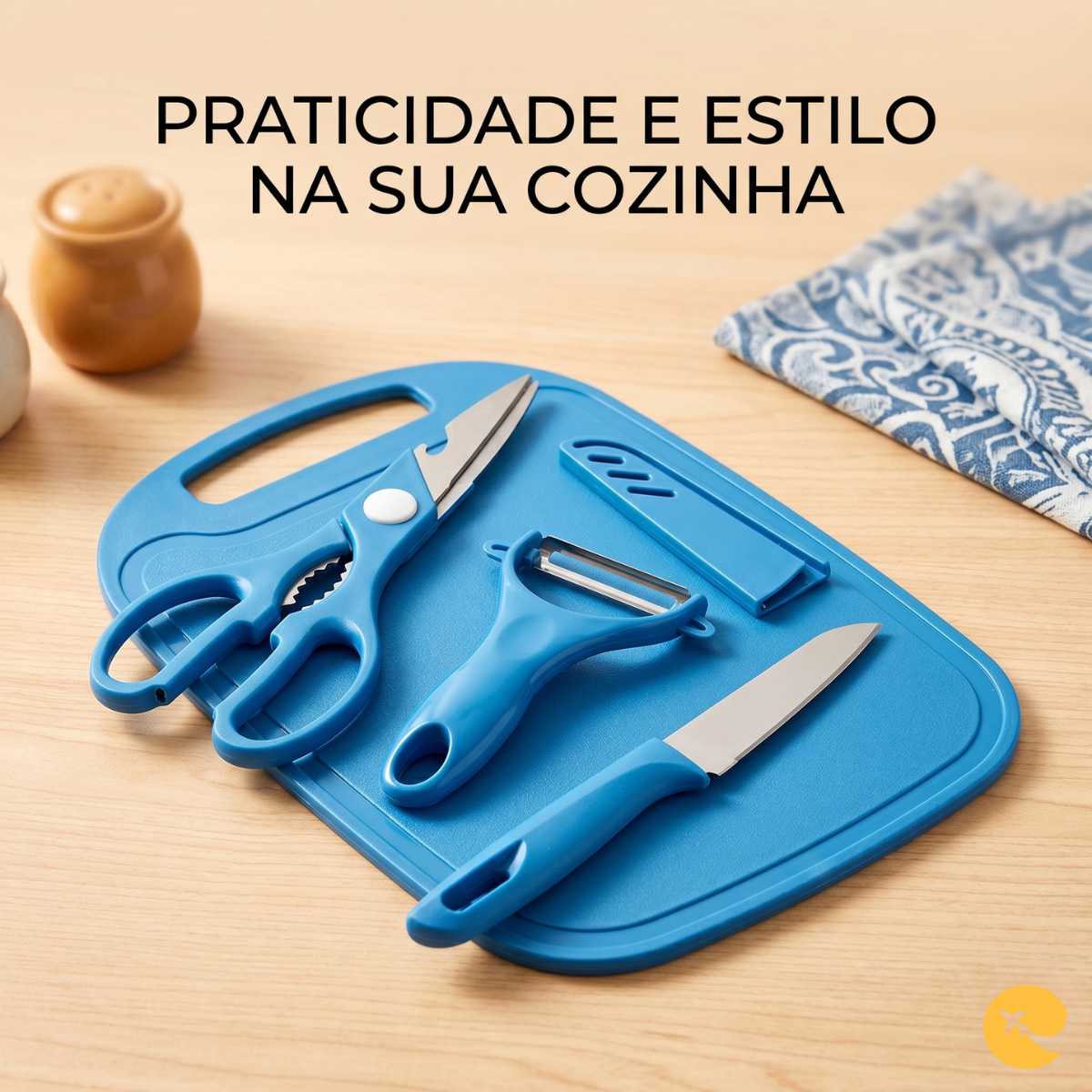 UTENSILHO COZINHA 4 PC 3 COR