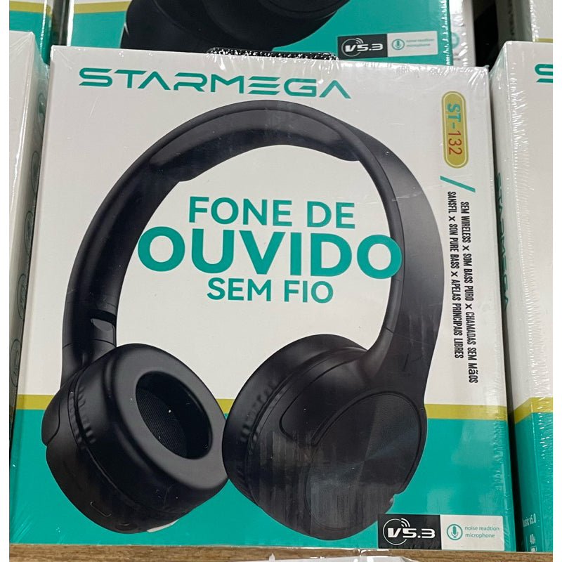 Fone de Ouvido Bluetooth Headset sem Fio Anti-ruído Original Starmega