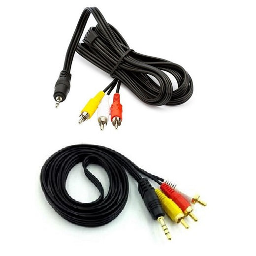 Cabo de Áudio P2 + 3RCA 1.5M LEY-14 - Lehmox