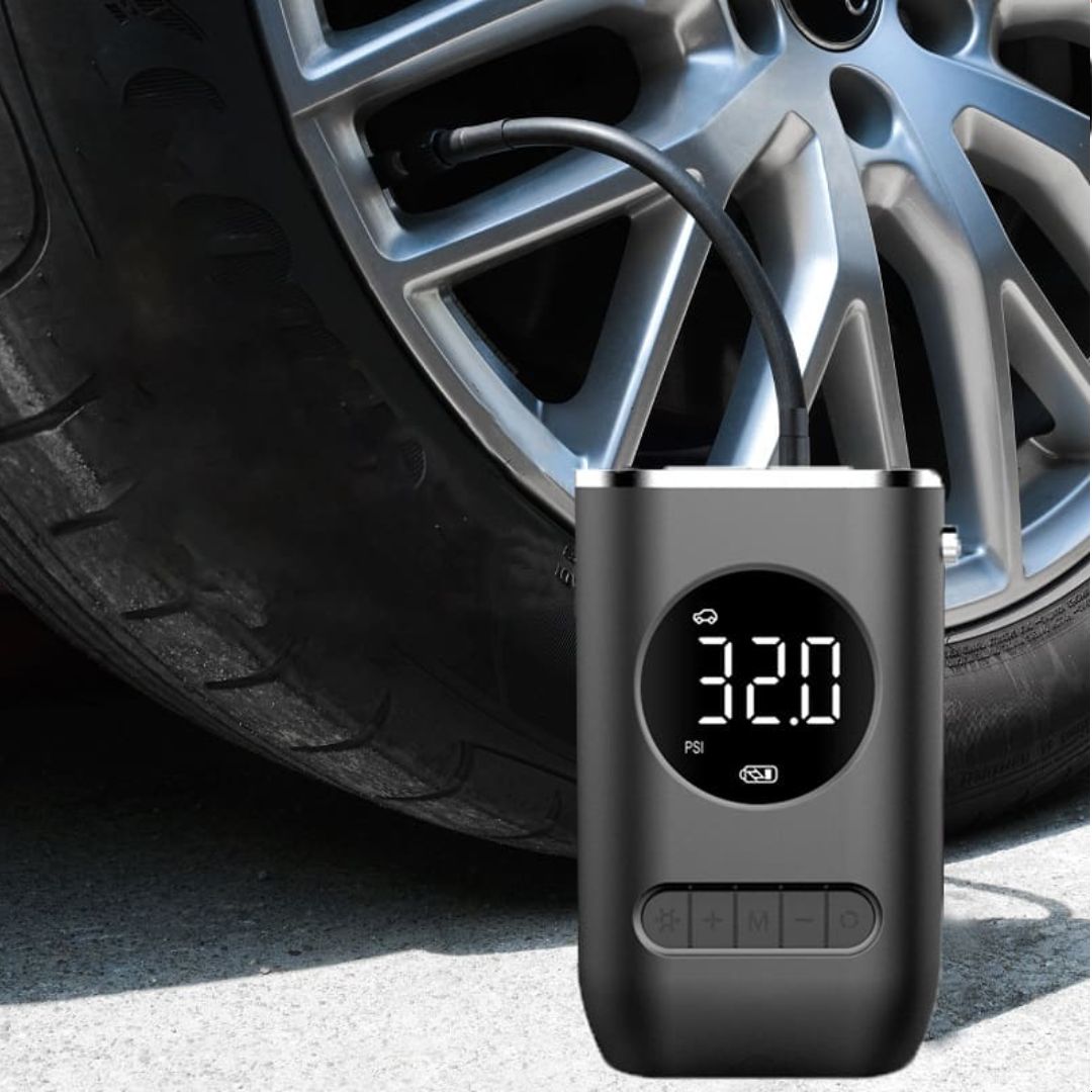 Calibrador Compressor Digital Portátil Sem Fio – Para Carro, Moto e Bike