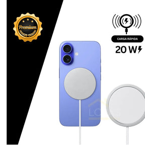 Carregador MagSafe LE 874 20W para iPhone – Carregamento Rápido e Sem Complicação!