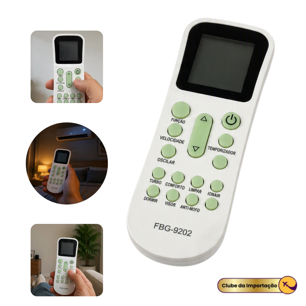 Controle Remoto Ar Condicionado Elgin