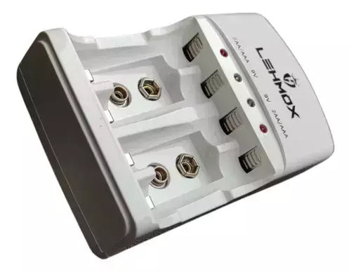 Carregador De Pilhas Rápido Bivolt + 4 Pilha Aaa Ley-2057