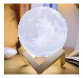 Umidificador de Lua 3D com Iluminação LED
