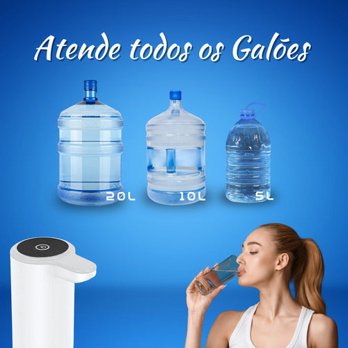 Bomba Elétrica Recarregável Para Galão De Água Bivolt