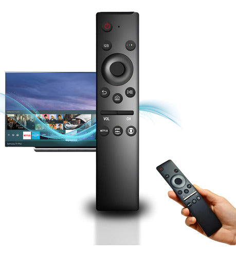 Controle Universal Para Tv Samsung Smart 4k Led Lcd 3d Todos Preto - Preto