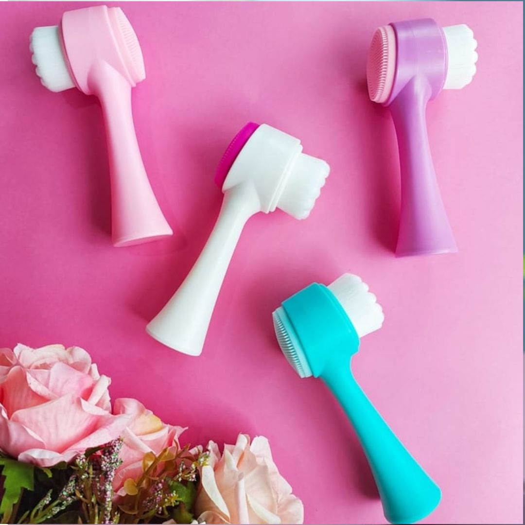 Escova Facial 2 em 1 – Limpeza Profunda e Massagem Relaxante