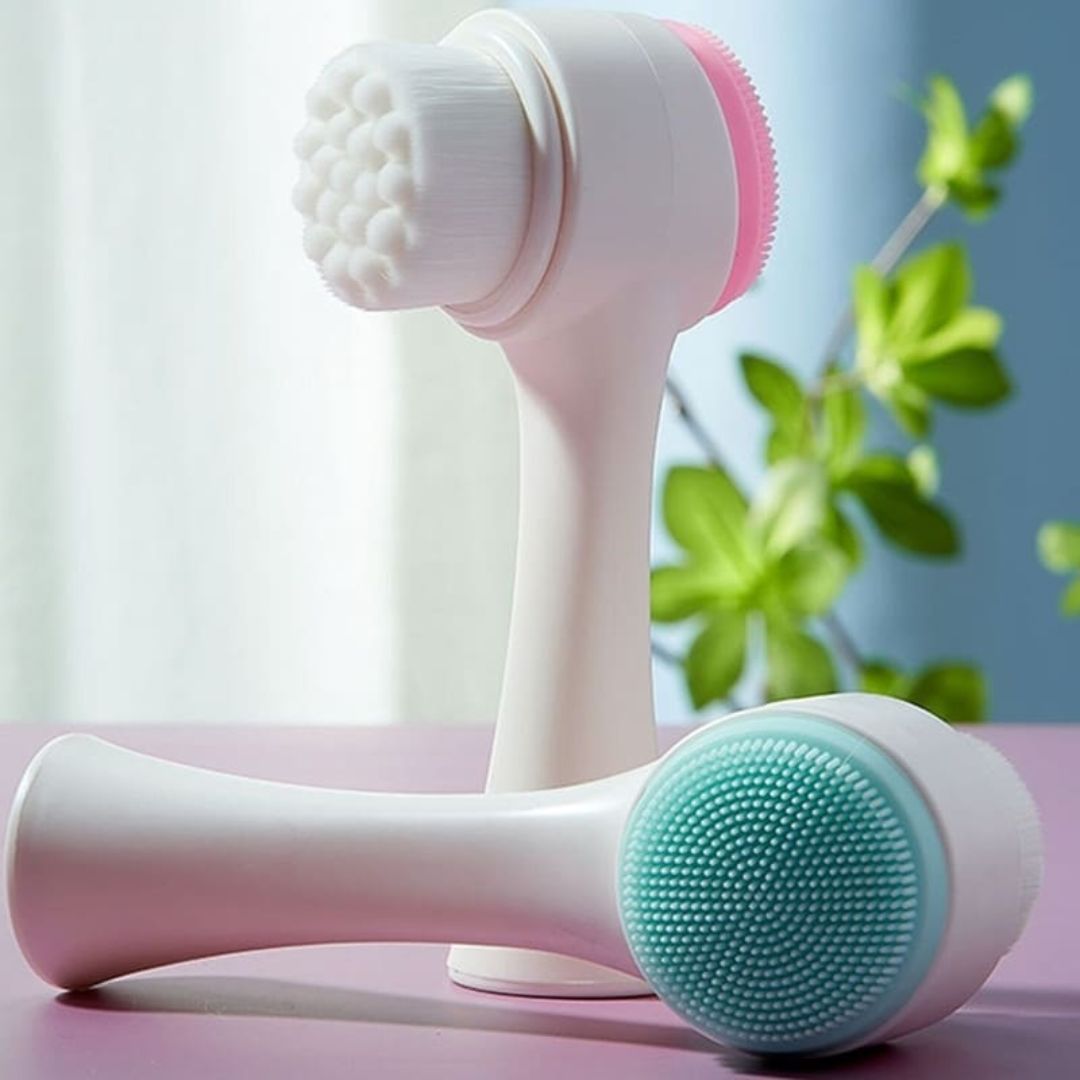 Escova Facial 2 em 1 – Limpeza Profunda e Massagem Relaxante