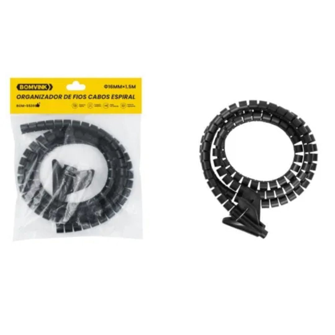 Organizador de Fios e Cabos Espiral BOM-5539 - Bomvink
