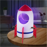 Luminária E Armadilha Foguete Infantil Pega Mosquito Bivolt