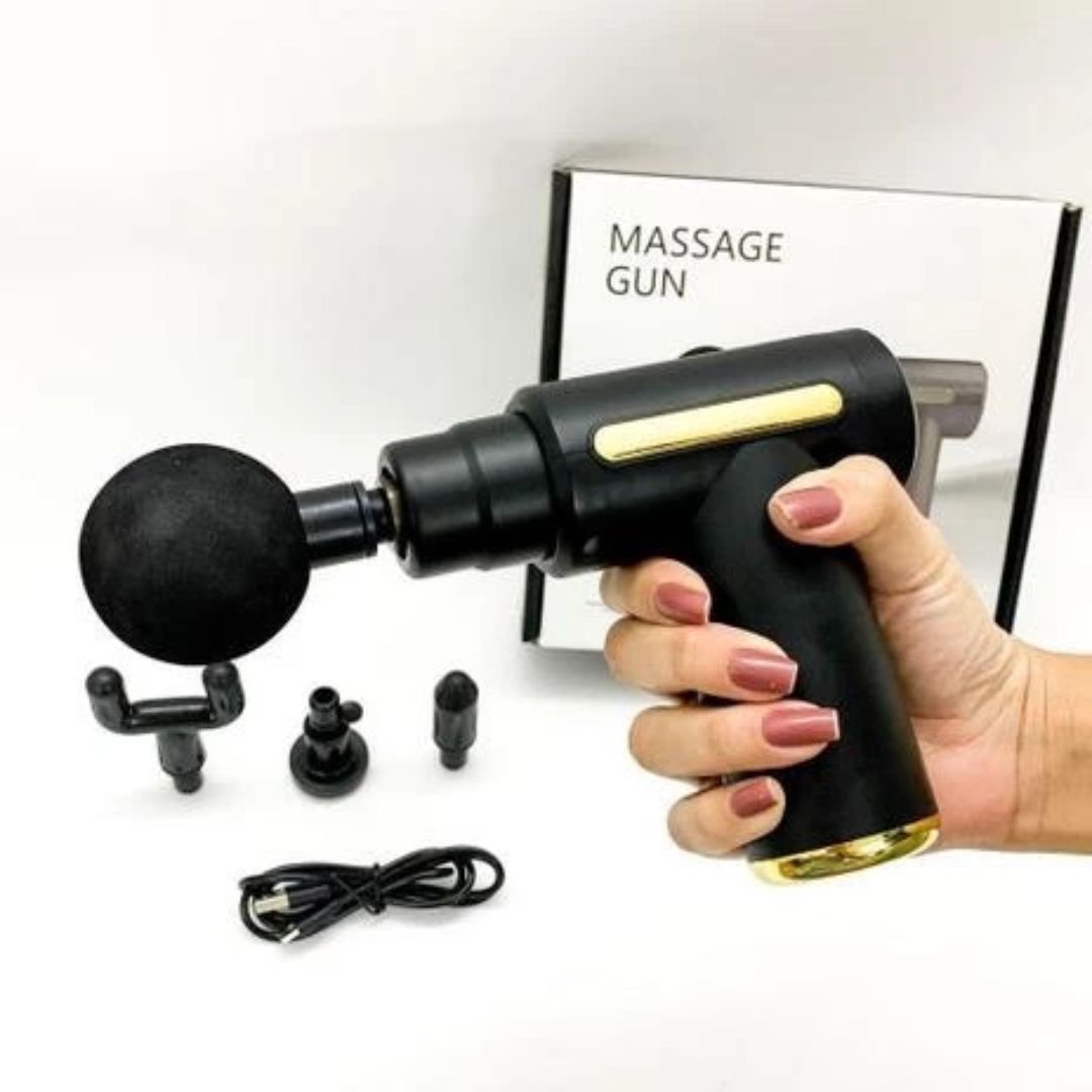 Pistola Massageadora ProRelax – Alívio Instantâneo Para o Corpo Todo!