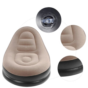 Poltrona Inflável Ultra Lounge Com Puff [Premium]
