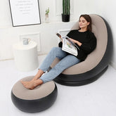 Poltrona Inflável Ultra Lounge Com Puff [Premium]