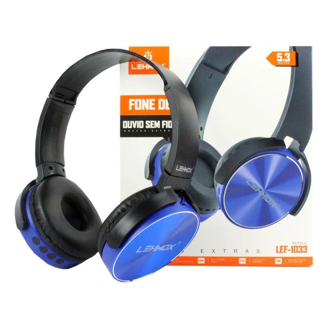 Headset Bluetooth Lehmox – Liberdade, Estilo e Som de Alta Qualidade!