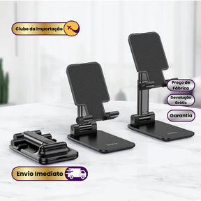 Suporte Dobrável Ergonômico para Celular e Notebook Portátil e Antiderrapante