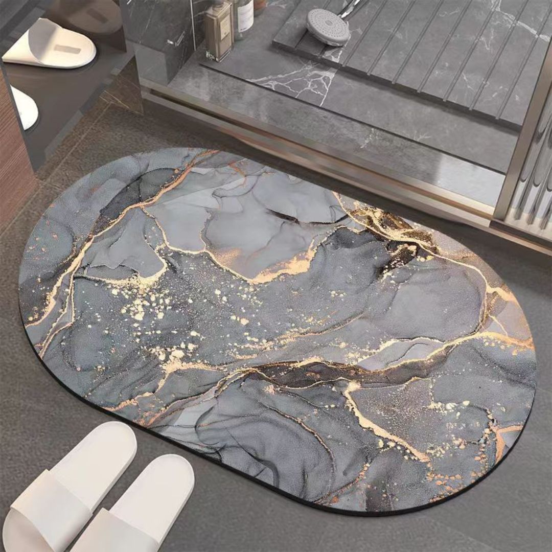 Tapete De Banho De Banheiro Absorvente, Tapete De Chuveiro Antiderrapante