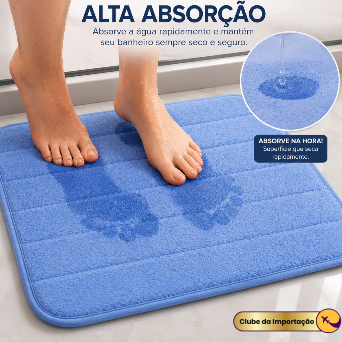 TAPETE DE BANHEIRO ANTIDERRAPANTE